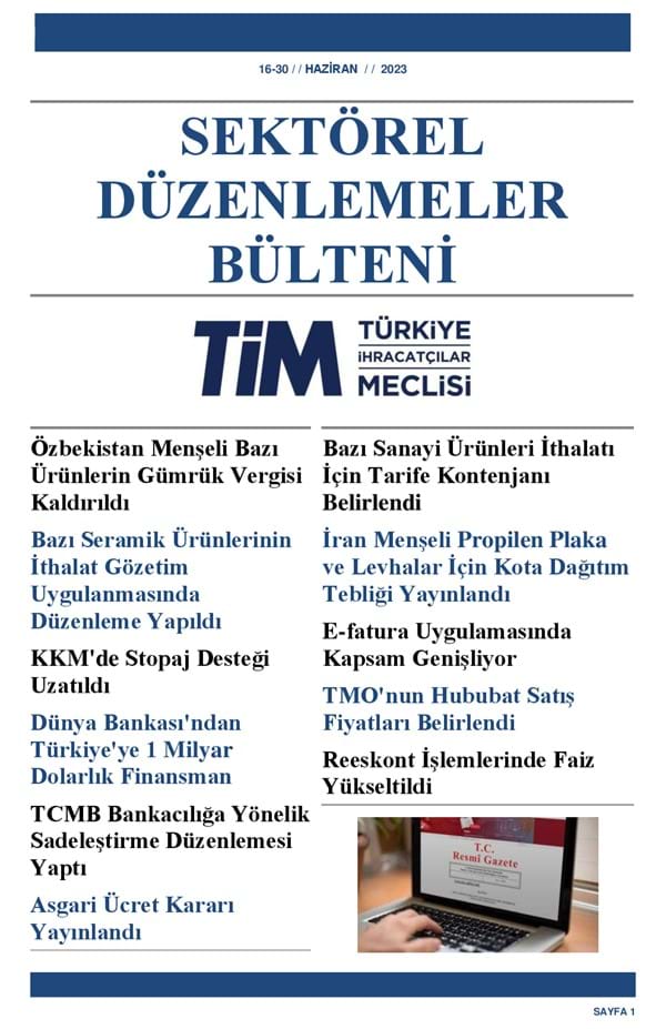 16-30 Haziran 2023 Bülteni 